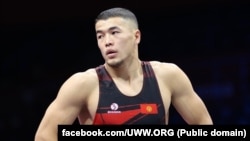 Акжол Махмудов грек-рим күрөшү боюнча Дүйнө чемпионатында. 10-сентябрь, 2022-ж.  Белград, Сербия. 