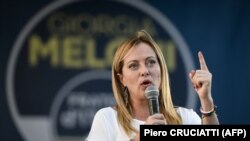 Лидерот на италијанската крајнодесничарска партија Фратели д'Италија Џорџија Мелони,