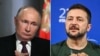 Presidenti i Rusisë, Vladimir Putin, dhe presidenti i Ukrainës, Volodymyr Zelensky.
