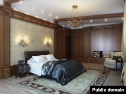 "Тверская плаза"дагы фатирларның берсендә йокы бүлмәсе