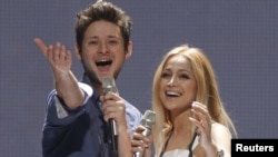 Azerbaijan is hosting the 2012 Eurovision Song Contest following Ell (left) and Nikki's victory in this year's competition in Germany in May. 