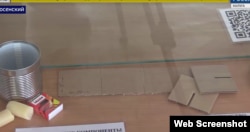 Часть экспозиции "музея СВО" в одной из школ города Сосенский (Калужская область)