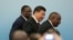 Udhëheqësi kinez, Xi Jinping, me presidentin e Afrikës së Jugut, Cyril Ramaphosa, dhe atë të Senegalit, Macky Sall, gjatë samitit të Forumit mbi Bashkëpunimin Kinë-Afrikë, 4 shtator 2018.