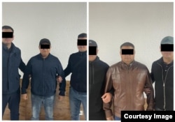 Задержанные в рамках расследования уголовного дела, фото ГКНБ.