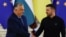 Macaristan baş naziri Viktor Orban ve Ukrayina prezidenti Volodımır Zelenskıynıñ körüşüvi, Kıyiv, 2024 senesi iyülniñ 2-si