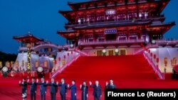 Главы стран-участниц саммита Центральная Азия-Китай. Сиань, Китай, 19 мая 2023 года