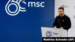 ولودیمیر زلنسکی روز شنبه در مونیخ سخنرانی کرد