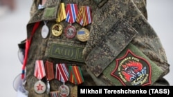 Участник первого форума «ветеранов специальной военной операции» в Музее Победы на Поклонной горе. Москва, 23 июня 2023 года