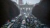 Traktorët e fermerëve duke bllokuar rrugën që çon për te Porta e Brandenburgut në Berlin më 15 janar 2024.
