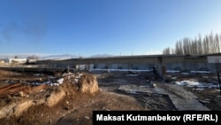Талас шаарындагы миң орунга эсептелген тигүү цехи курула турган жер