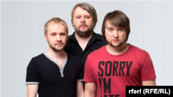 Чальцы гурту Nizkiz Дзьмітры Халяўкін, Сяргей Кульша і Аляксандар Ільін, каляж