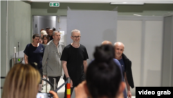 Nariman Celâl Rusiye esirliginden qaytqan soñ. Kyiv, 2024 senesi iyünniñ 28-i