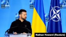 Украина президенти Владимир Зеленский НАТОнун саммитинде. Вашингтон, 11-июль 2024-жыл 