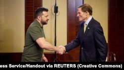 სენატორი ბლუმენტალი ხვდება უკრაინის პრეზიდენტს, ვოლოდიმირ ზელენსკის. კიევი, 23 აგვისტო, 2023 წელი