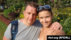 Vladyslav Yesypenko and his wife, Kateryna (undated)