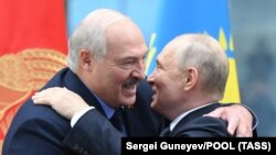 Аляксандар Лукашэнка і Ўладзімір Пуцін