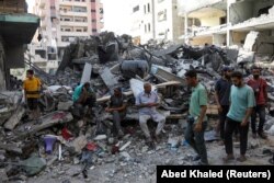 ویرانی‌های به‌جا مانده پس از عملیات روز ۱۹ خرداد اسرائیل برای نجات چهار گروگان از غزه در اردوگاه آوارگان نصیرات