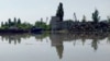 Делумно поплавена област во Херсон на 6 јуни 2023 година, по штетата предизвикани од уништувањето на браната Каховка.