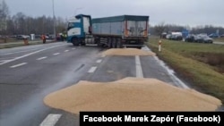 უკრაინის მარცვლეულის საზღვართან გადაყრის ინციდენტი, 2024 წლის 11 თებერვალი