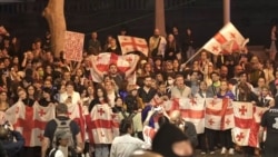 Angry Protests In Tbilisi As Parliament Rejects Veto On 'Foreign Agent' Bill
