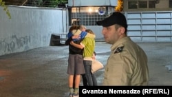 ნიკა გვარამია ციხიდან გათავისუფლების შემდეგ 