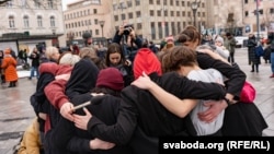 Беларускі ў Вільні ладзяць пэрфоманс 8 сакавіка 2023 году