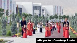 Торжественное открытие города Аркадаг. Туркменистан. 