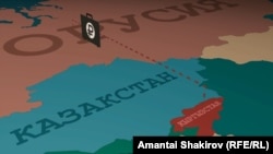 Кош багыттагы товарлардын Борбор Азиядан Орусияга агымы тууралуу "Азаттыктын" иликтөөсүнөн алынган сүрөт.