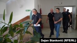 Ukrajinski obaveštajac Andrij Naumov u sudu u Nišu, 29.9.2023. 