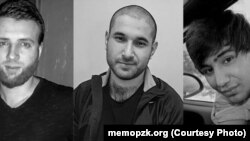 Артём Ватра, Гамид Датаев и Бехруз Ганиев.  Фото с сайта правозащитного проекта «Поддержка политзаключенных. Мемориал»