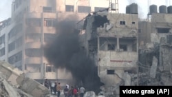 ویرانی های ناشی از حملات نیروهای اسرائیل بر غزه