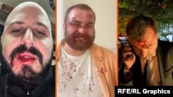 Грузияда сабалган активисттер: Гия Жапаридзе, Лаша Гвинианидзе, Дмитрий Чиковани.