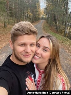 Ганна-Марыя Эгліт з мужам Уладзімерам