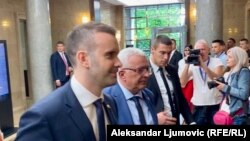 Lideri vladajuće koalicije u Crnoj Gori Milojko Spajić i Andrija Mandić