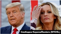 Дональд Трамп жана Сторми Дэниелс.
