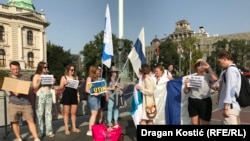 Protest podrške Vladimiru Nikitinu, Beograd, 23. jul 2023.