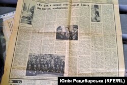 Газета, де розповідається про визволення Одеси, у якому брав участь дід Вадима Конопленка