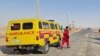 Автомобиль скорой медицинской помощи вблизи месторождения Жетыбай в Мангистауской области
