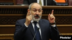 Armenia - Prime Minister Nikol Pashinian speaks in the parliament, Yerevan, June 12, 2024.