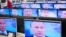 Владимир Путин на экранах телевизоров, иллюстрационное фото