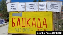 Poruke meštana Krivelja u istočnoj Srbiji za kinesku kompaniju "Ziđin" koja je vlasnik obližnjeg rudnika, 30. marta 2024. 