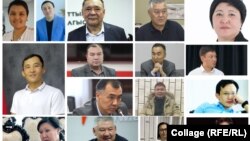 Кемпир-Абад иши боюнча айыпталгандардын айрымдары. "Азаттыктын" коллажы