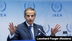 رافائل گروسی، رئیس ادارۀ بین‌المللی انرژی اتمی سازمان ملل متحد.