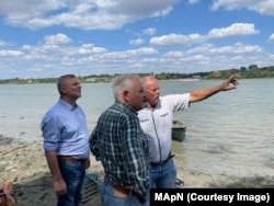 Ministrul Apărării, Angel Tîlvăr, pe malul Dunării, 6 septembrie 2023.