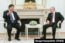 სი ძინპინი და ვლადიმირ პუტინი. 2023 წ. 20 მარტი. მოსკოვი