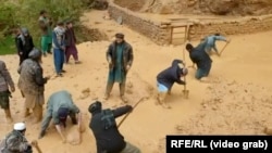 یک روستای سیلاب‌زده در ولایت بغلان