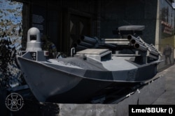 Морской дрон Sea Baby с реактивной системой залпового огня