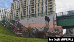 Mural na Starom Savskom mostu