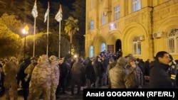 მიტინგი აფხაზეთში - რუსეთის მიერ ბიჭვინთის აგარაკების მითვისების წინააღმდეგ. 23 დეკემბერი, 2023 წელი.