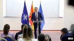 Kreu i VMRO DPMNE-së, Hristijan Mickoski. Fotografi nga arkivi.